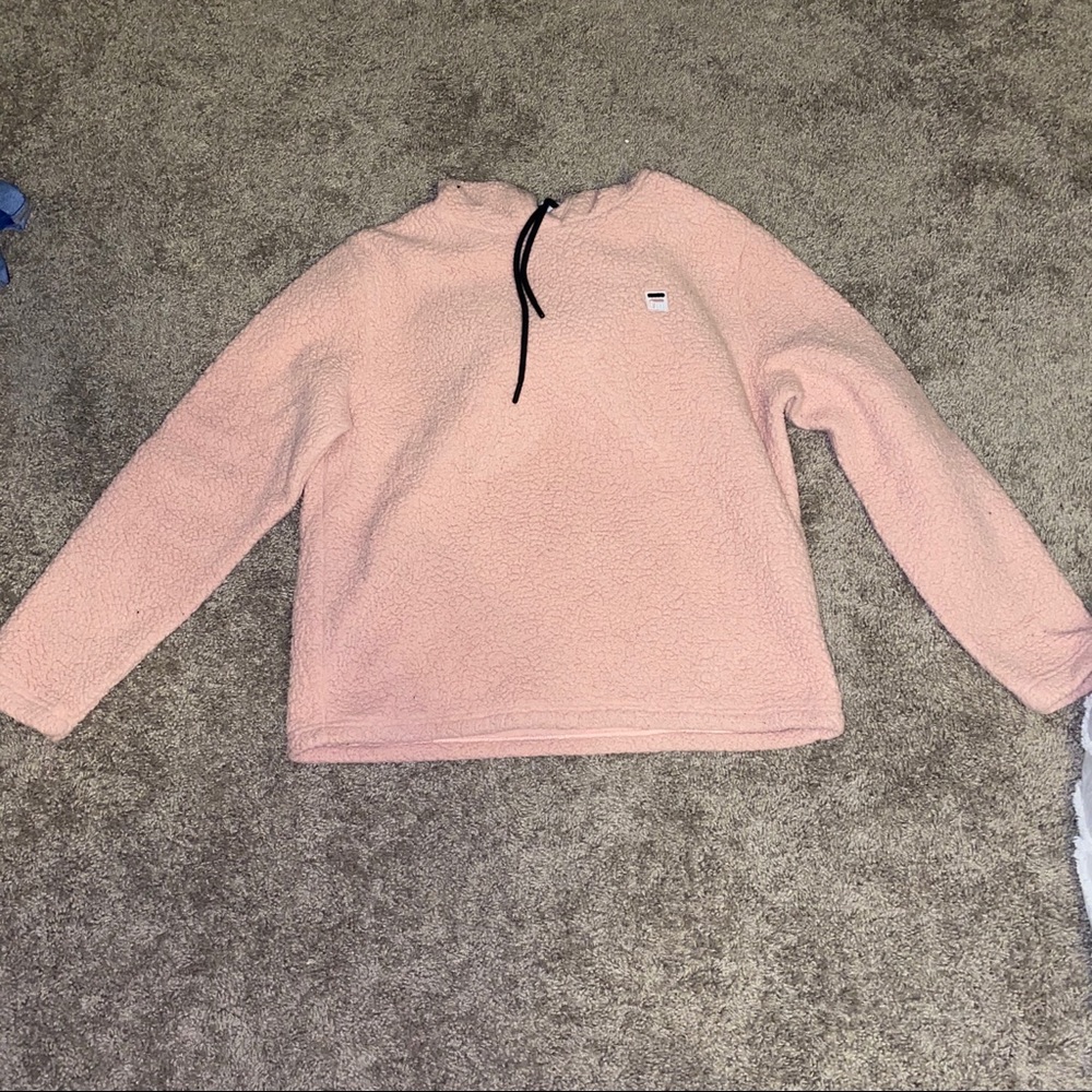 FILA Baby Pink Fleece Sweatshirt